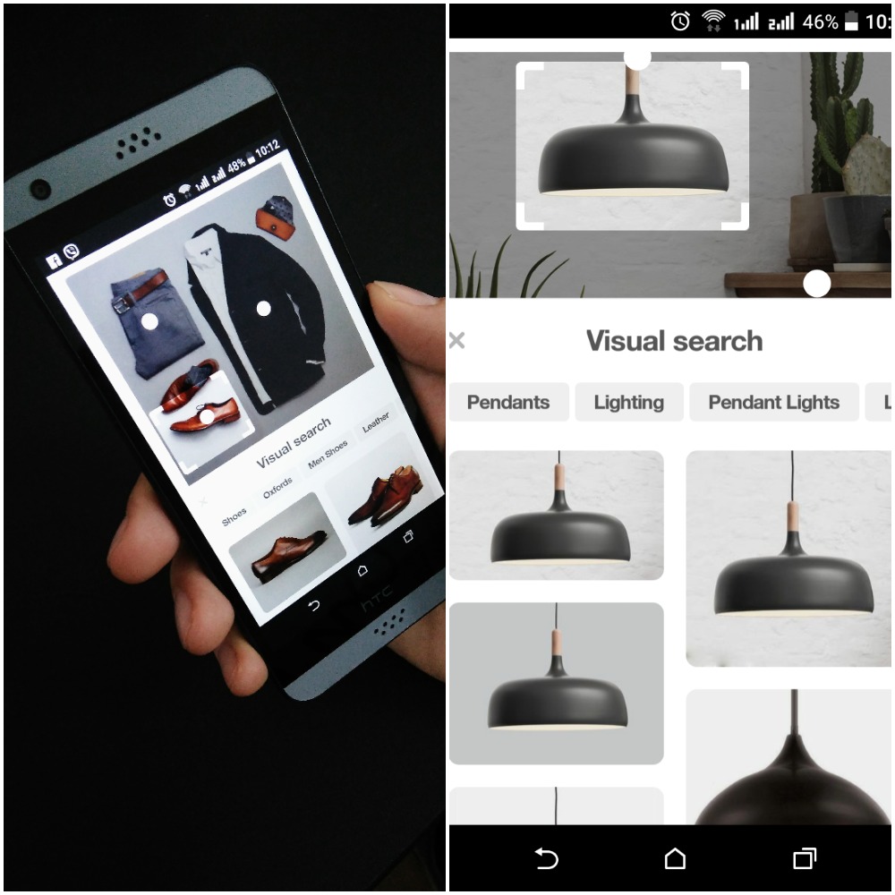 Pinterest visual search mobile